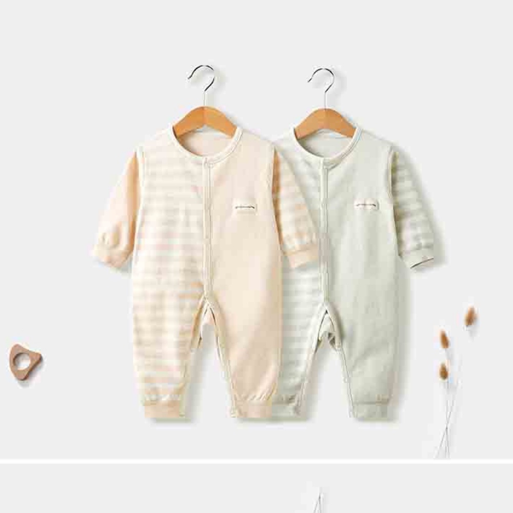 [CAO CẤP]Body dài liền thân cho bé sơ sinh, bodysuit dài tay hè thu cotton ORGANIC 100% cho bé từ 3-14kg