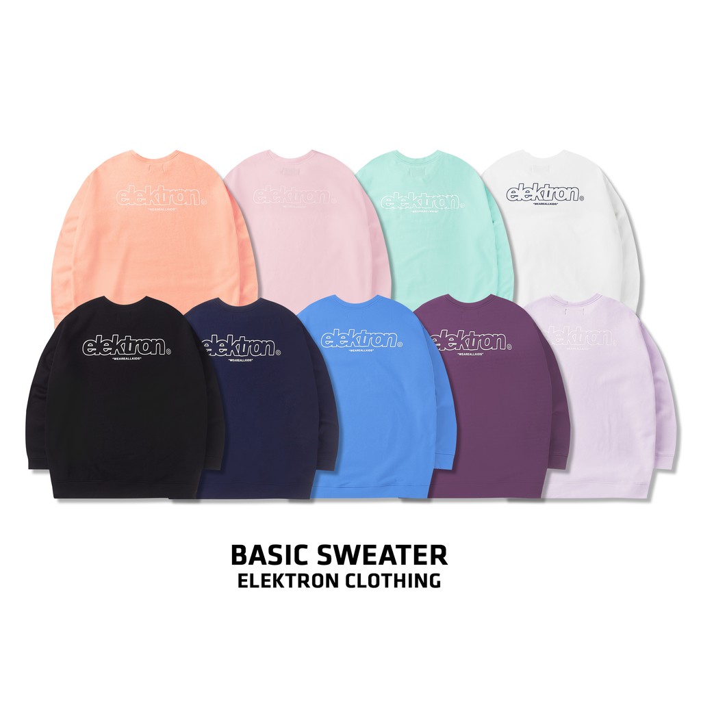 Áo Basic Sweater (9 màu) - Elektron Clothing | BigBuy360 - bigbuy360.vn