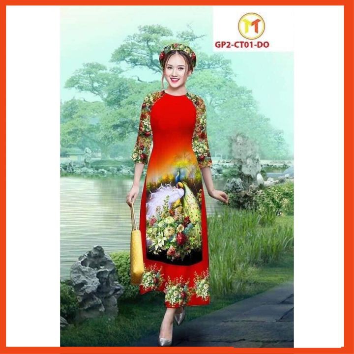 Áo Dài Cách Tân Lụa Nhật Mẫu Mới - Giá Siêu Yêu