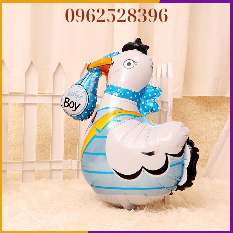 Bong Bóng tráng nhôm CON GÀ BABY trang trí thôi nôi - sinh nhật