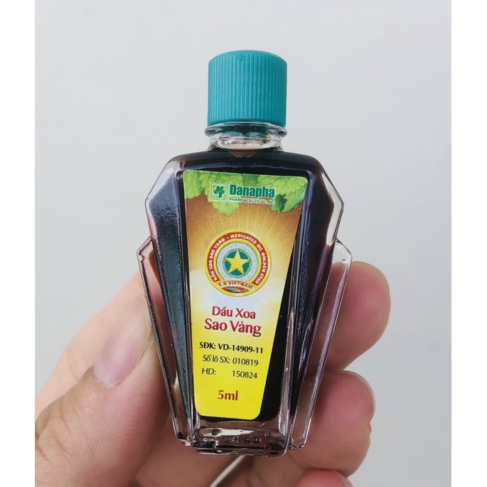 Dầu Sao Vàng -Golden Star Medicated Oil 5ml