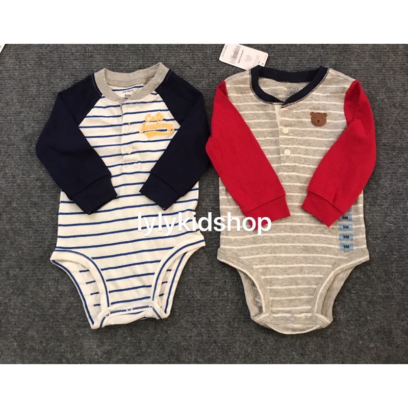 bodysuit tay dài bé trai( inbox chọn mẫu)