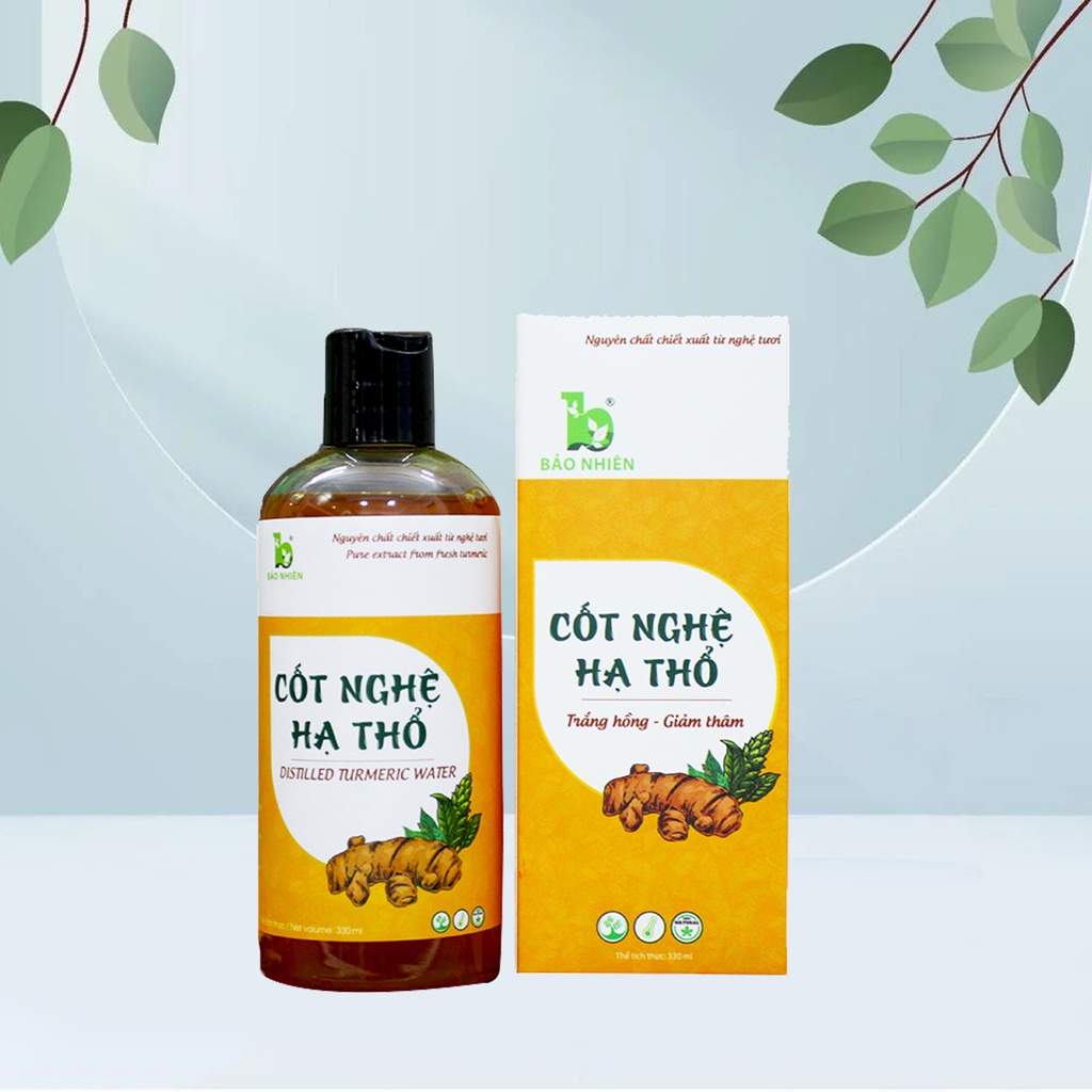 Cốt Nghệ Hạ Thổ BẢO NHIÊN Giúp Giảm Và Tái Tạo Vùng Da Thâm Cho Mẹ Sau Sinh Lọ 330ml