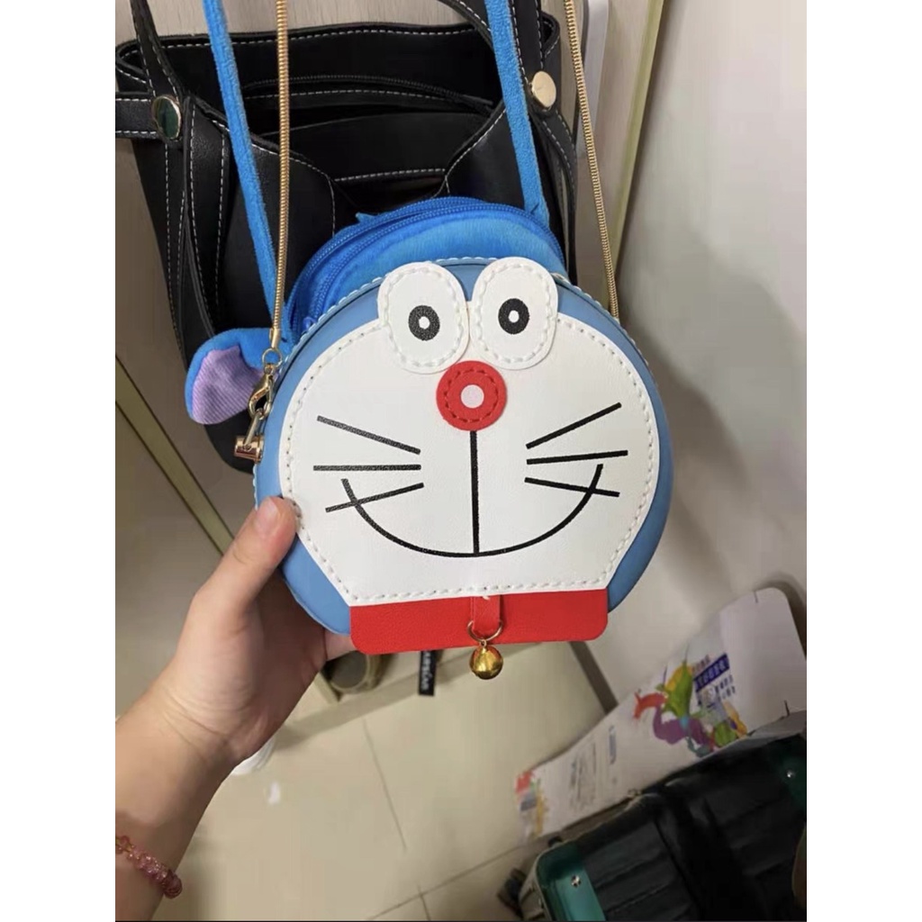 Nguyên Liệu DIY Làm Túi Handmade ❤️ Túi Đeo Chéo Hình Doraemon Dễ Thương