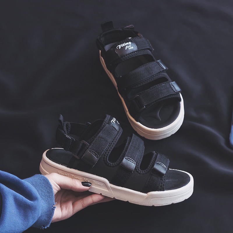 ( VIDEO ) Sandal Nữ Quai Vải Fitting Mới Cực Xinh Kiểu Dáng Mới Hot Hít