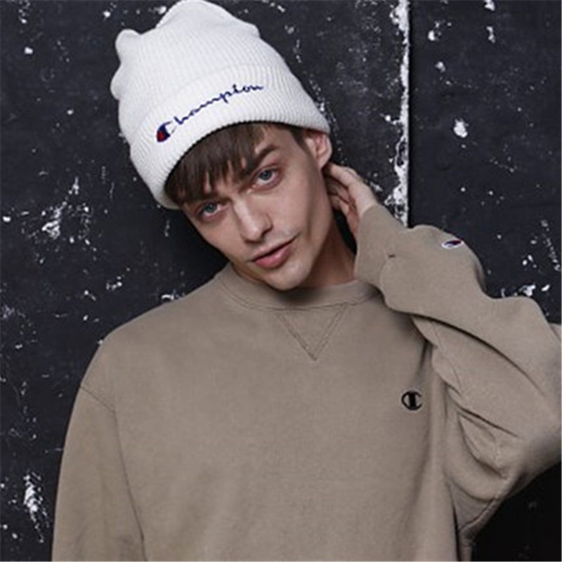 Mũ Len Thêu Chữ Champion Thời Trang Mùa Đông Cho Nam Và Nữ