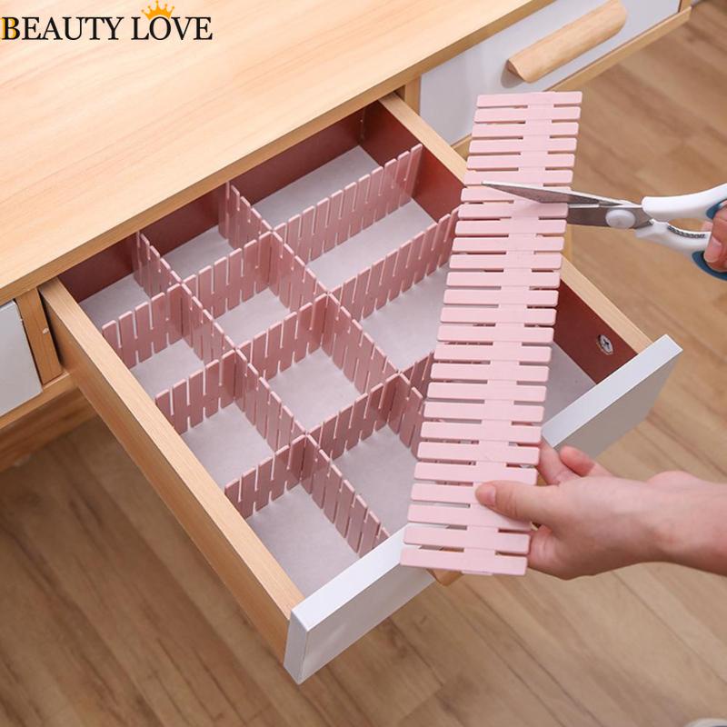 [Mới] Set 4 Hộp Đựng Đồ Lót / Tất Chia Ngăn Tủ Bằng Nhựa / Đồ Lót Có Thể Điều Chỉnh Dùng Trong Nhà Bếp / Văn Phòng