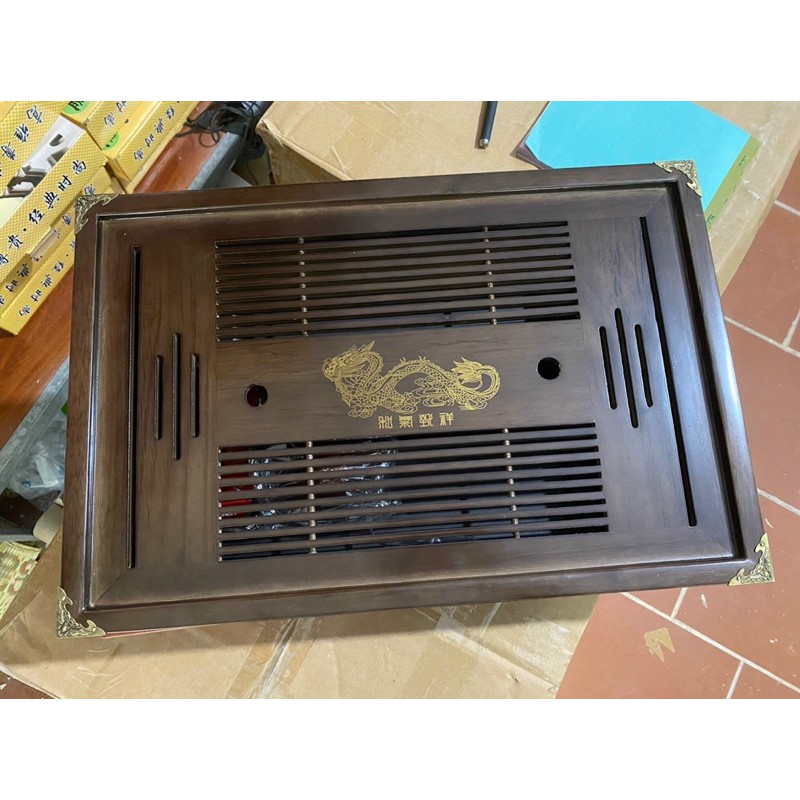 Khay gỗ ấm chén từ gỗ sồi đỏ