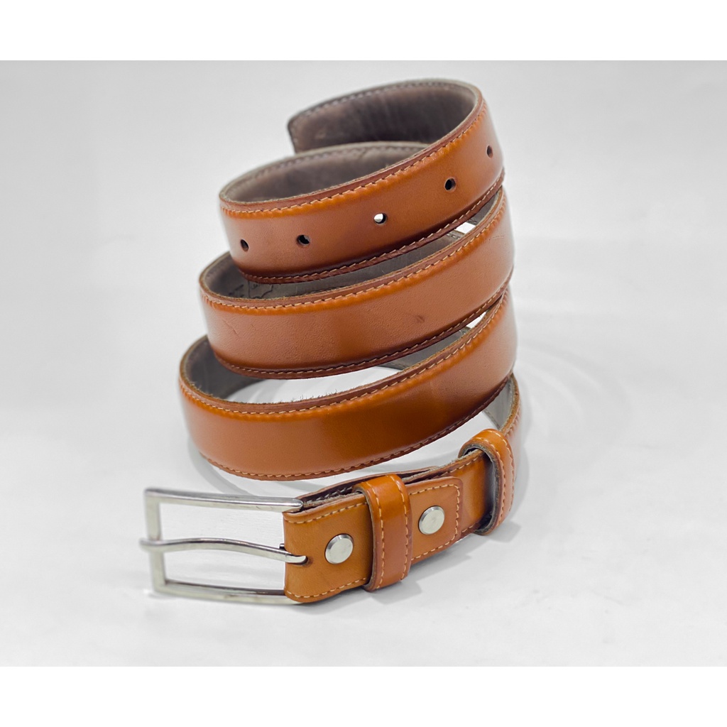 Thắt lưng nam da bò cao cấp thương hiệu CNES belt đầu kim 3.0