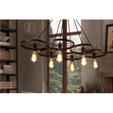 Đèn thả bánh xe đơn TH024