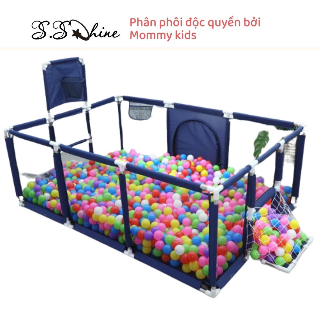 Quây cũi kiêm nhà bóng S.Shine hình chữ nhật kích thước 1m2.1m8 tính cả 2 khung thành 1m2.2m3