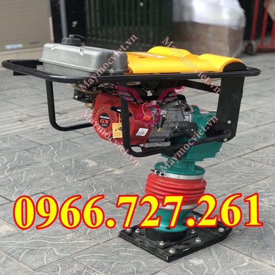 Máy đầm cóc , đất , nền nhà chạy xăng giá rẻ HCR100 động cơ Honda GX160