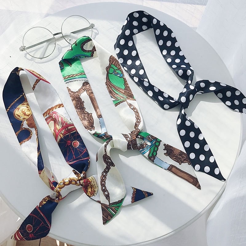 Khăn lụa siêu xinh mềm đẹp, phụ kiện kiện dành cho túi xách - Hana Bag 10000