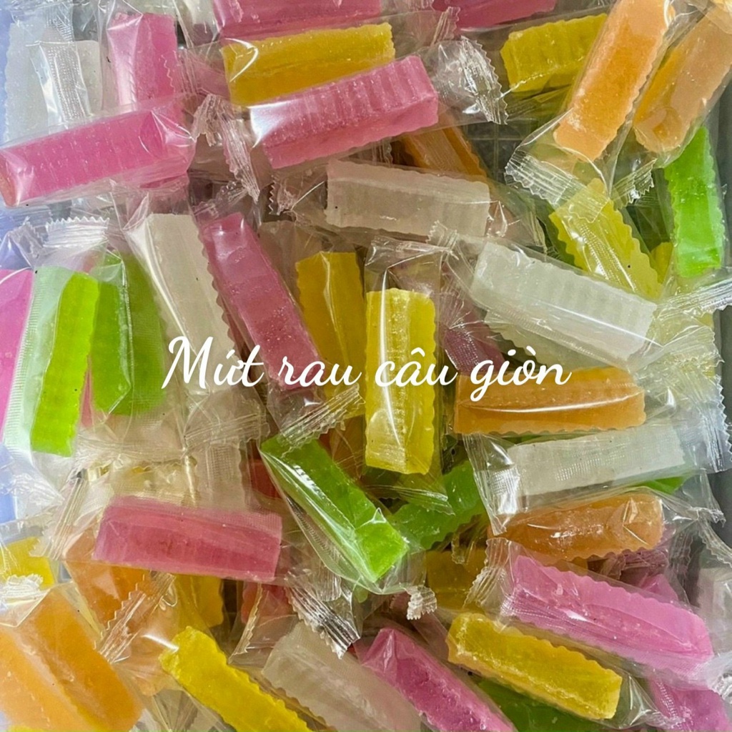 Mứt rau câu trái cây GIÒN - loại mới ngon lạ miệng - 500g - kẹo mứt rau câu siêu ngon