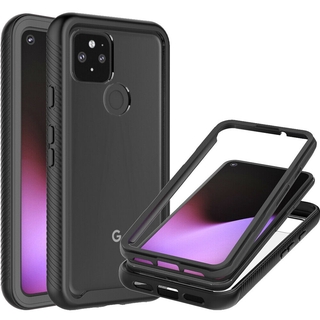 Dành Cho Google Pixel 5 Pixel 6a Pixel 7 6 Pro Full Body Trong Suốt Ốp Lưng Trong Suốt Chống Sốc Hybrid Armor Vỏ Điện Thoại