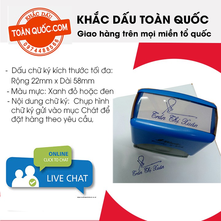 Khắc dấu chữ ký theo yêu cầu