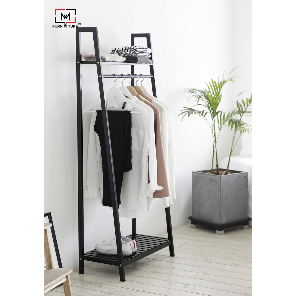 Giá treo quần áo hình thang hàn quốc - Ladder hanger thương hiệu MW FURNITURE - Nội thất căn hộ