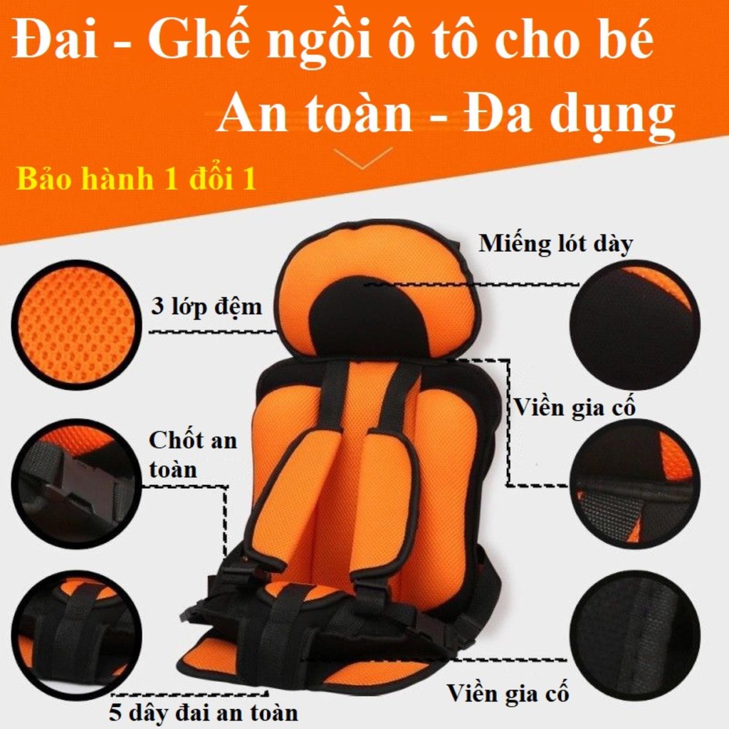 Ghế Ngồi Ô Tô Cho Bé - Đai An Toàn Ngồi Ô tô Cho Bé.