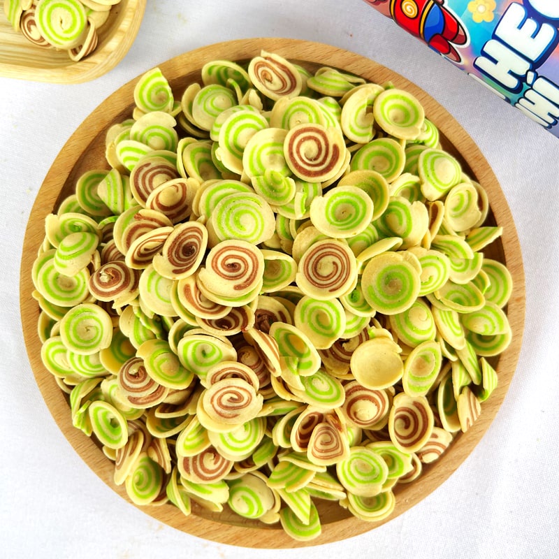 Snack bánh tai heo nhí mix 🍟FREESHIP🍟 350g 2 vị nâu truyền thống và matcha sữa LHYFOOD ăn vặt tuổi thơ Hà Nội