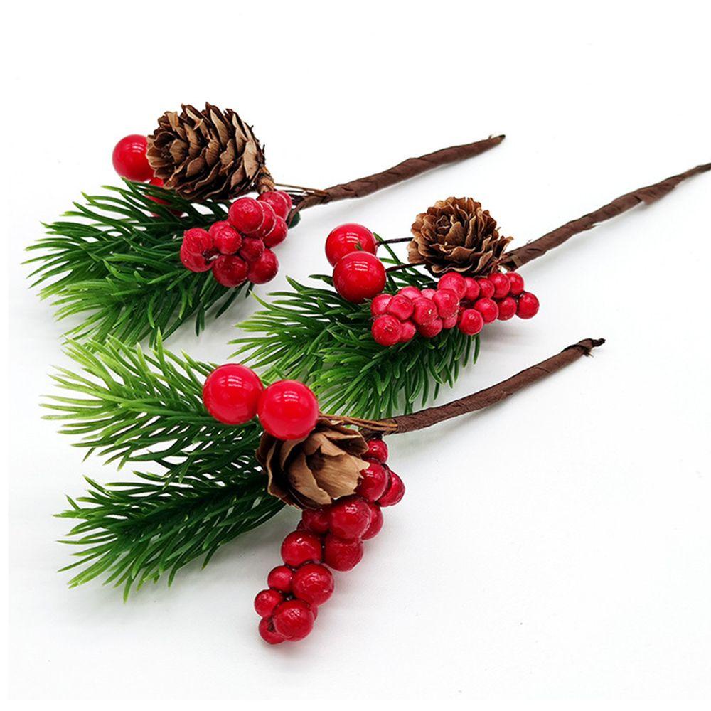 CONOPERY Nhánh Cây Thông Nhân Tạo 13CM Dùng Trang Trí Tiệc Cưới / Giáng Sinh