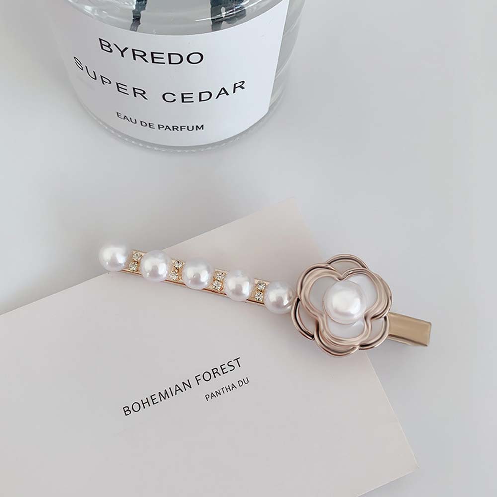 Kẹp Tóc Mỏ Vịt Đính Ngọc Trai Giả Thời Trang Cho Nữ