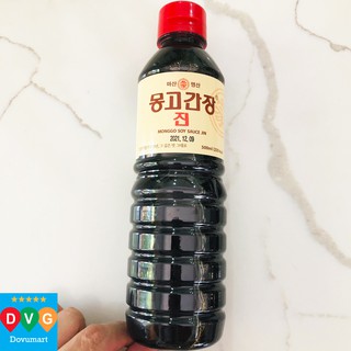 Nước Tương (Xì Dầu) Monggo Jin Hàn Quốc 500ml (Monggo Soy Sauce Jin)