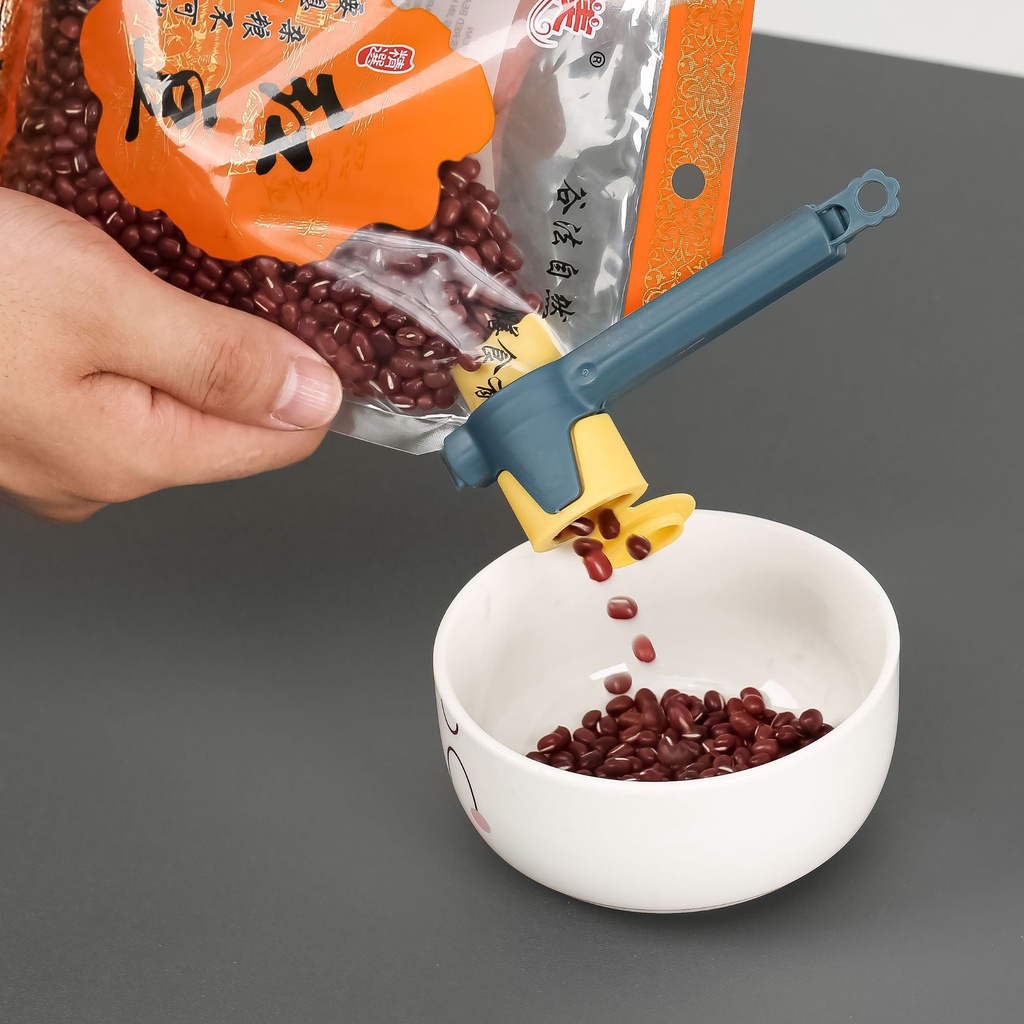Kẹp Miệng Túi Gói Thực Phẩm Có Nắp Mở Tiện Lợi, Kẹp Khóa Kín Bảo Quản Đồ Ăn