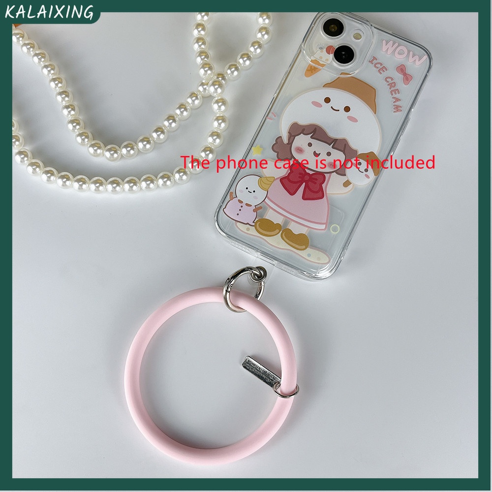 Dây đeo silicon đầy màu sắc được sử dụng cho Điện thoại di động Vỏ điện thoại Dây buộc Dây đeo cổ tay