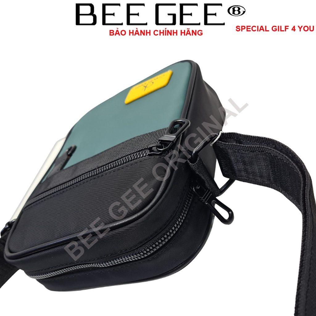 Túi đeo chéo nam vải canvas chống thấm nước  BEEGEE DCN9010A MÀU XANH