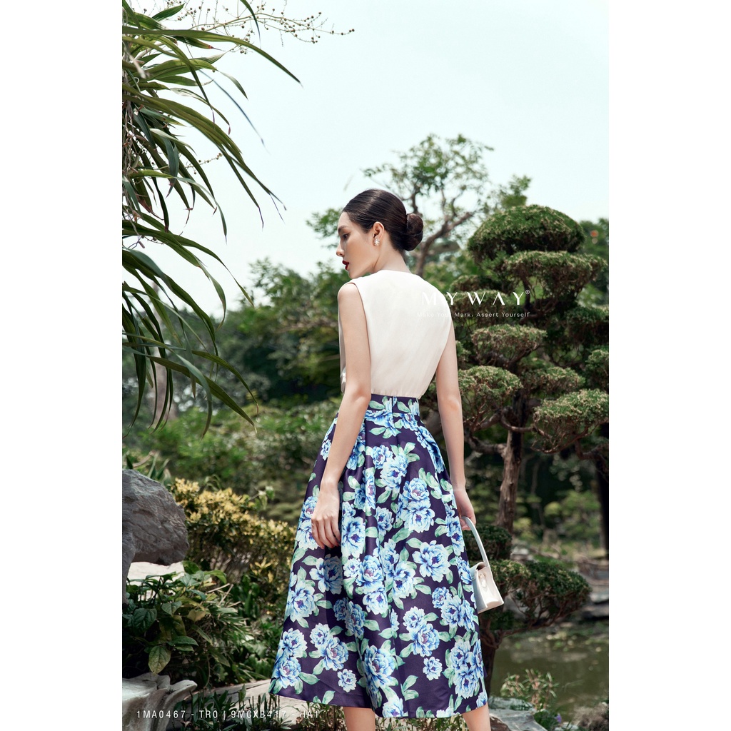 Set Áo Chân Váy Nữ MY WAY Đi Chơi Sang Trọng 1MA0467 - TR0 9MCXB417 - HA1