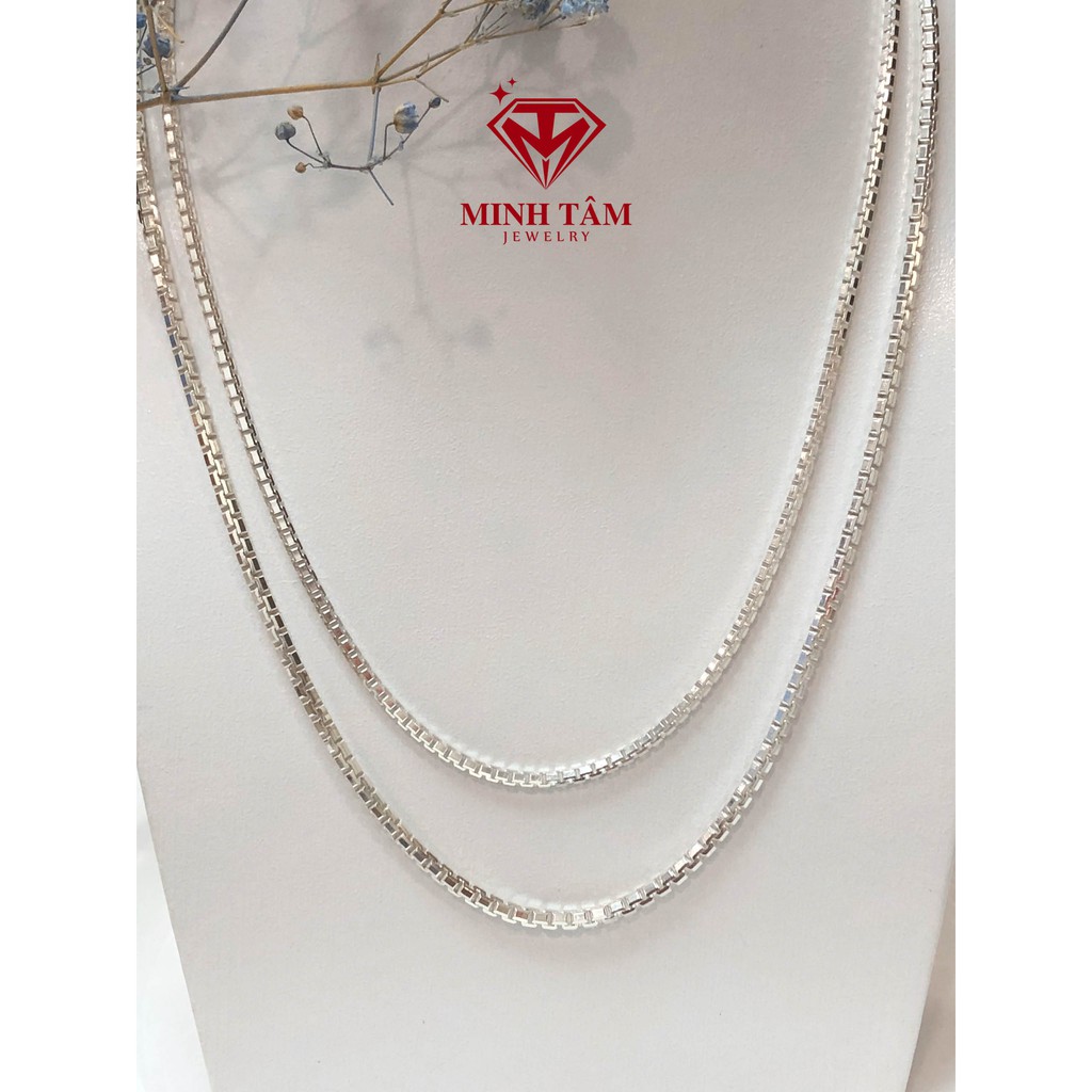 Dây chuyền bạc nam Minh Tâm Jerwelry dây hộp bạc Ý 925 nhập khẩu cao cấp