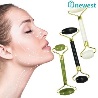 Cây Lăn Hai Đầu Mát Xa Mặt Làm Đẹp Bằng Đá Ngọc Bích, Dụng Cụ Massage Mặt