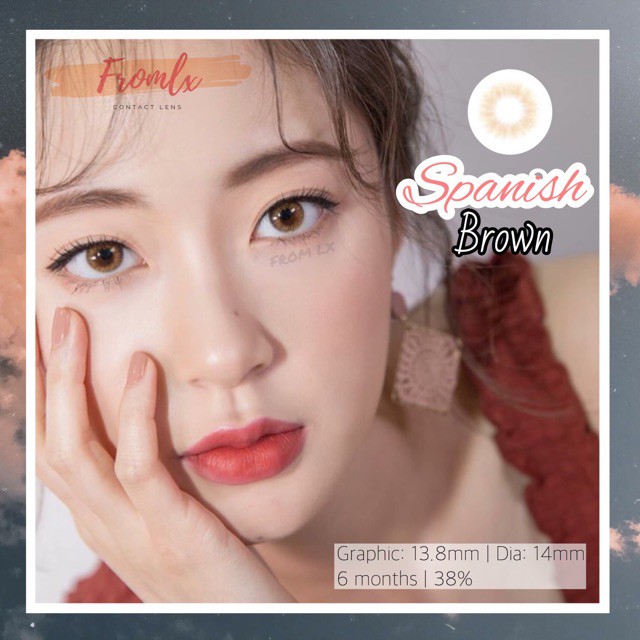 Kính áp tròng - spanish brown lens