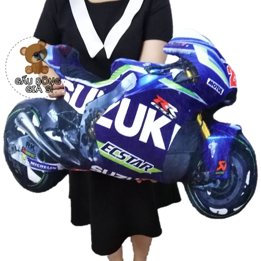 GẤU BÔNG XE ĐUA 65CM HÀNG CAO CẤP VẢI LÔNG MỊN QUÀ TẶNG Ý NGHĨA CHO BÉ TRAI