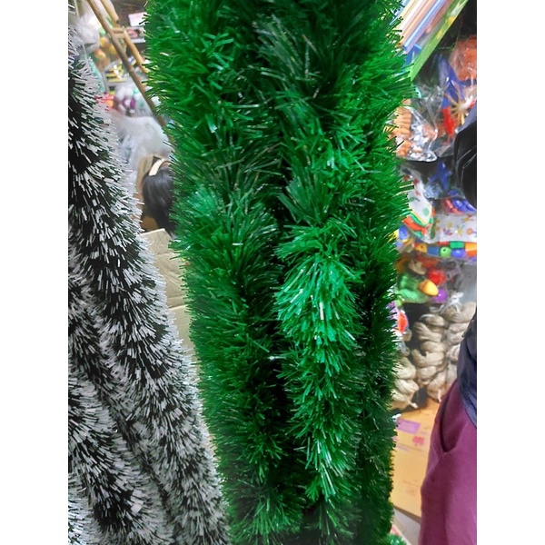 Dây kim tuyến đuôi chồn trang trí noel