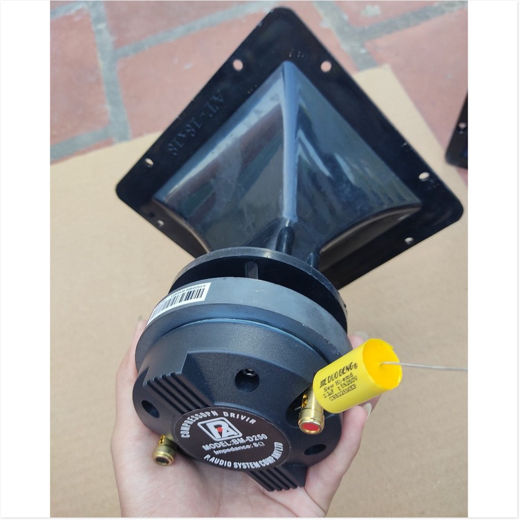 BỘ 1 CỦ TRÉP PAUDIO 350 TỪ 100MM KÈM HỌNG 18X18 VÀ TỤ 2,2MF - LOA TREBLE RỜI