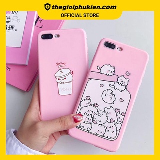 Ốp lưng mèo bình sữa - ốp iphone dẻo - a128