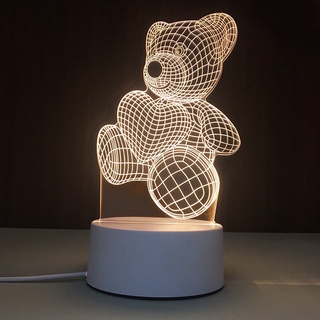 Đèn led 3D hình gấu chụp ảnh trang trí nail