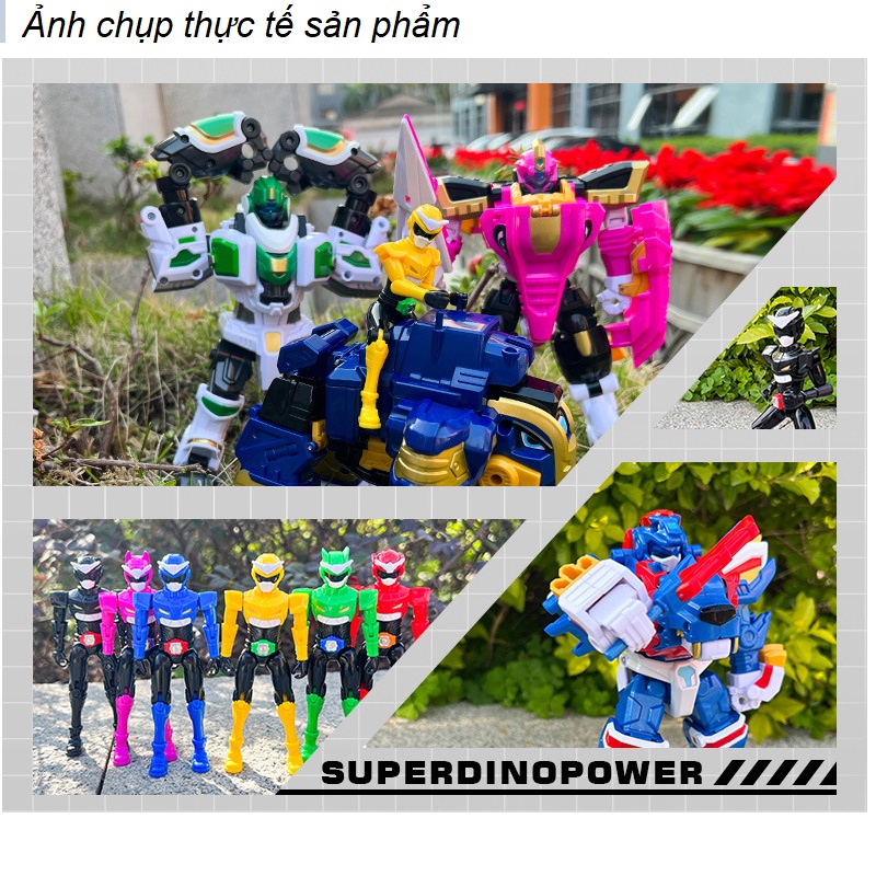 Robot chiến binh thú Voi Elie và siêu nhân max can đảm mô hình miniroce mùa 4 đồ chơi trẻ em