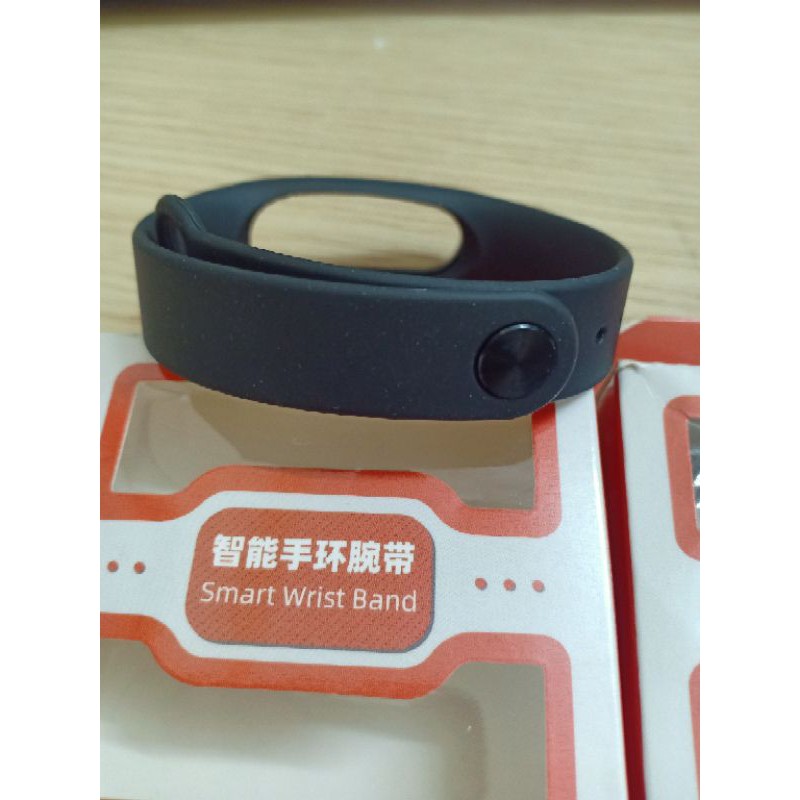 Combo 2 dây đeo silicon Xiaomi Miband 2 chính hãng mijobs màu đen