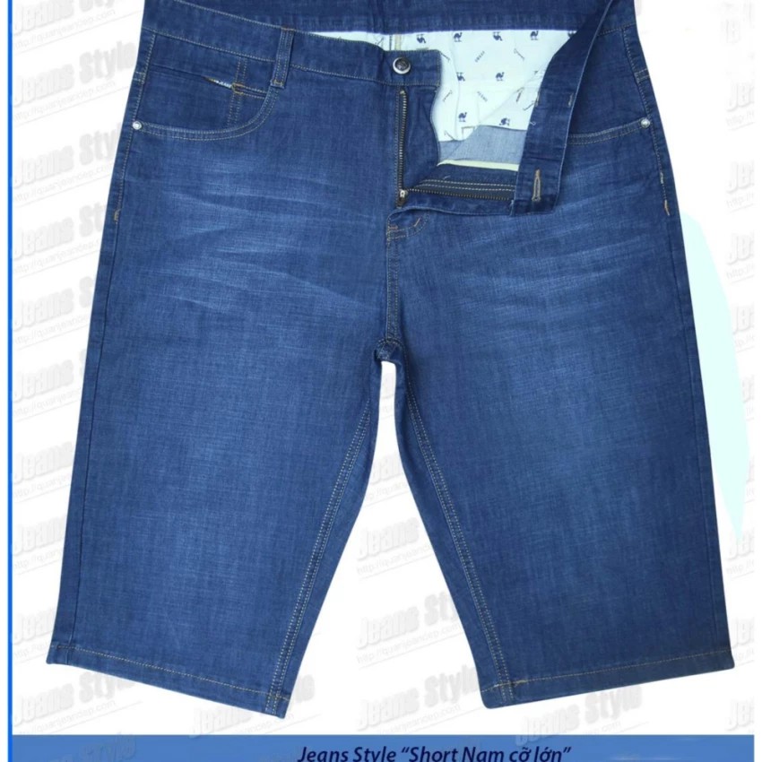 Quần short Bò mềm Cao Cấp Big Size (Xanh)