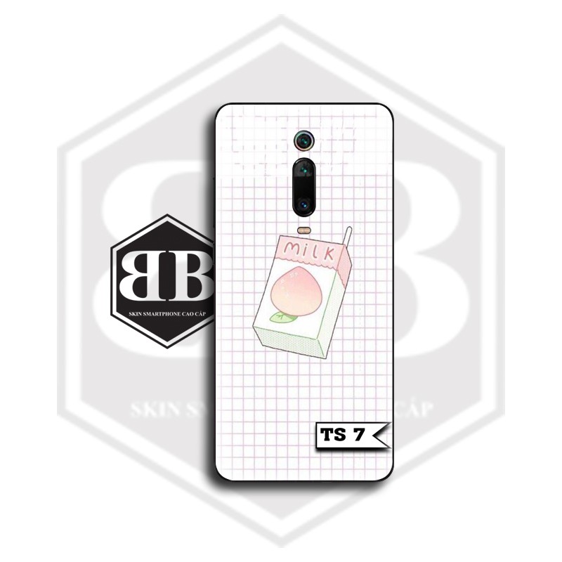 Ốp lưng kính cường lực Xiaomi Redmi Note 10 CC9 Pro / Redmi K20 Mi 9T / Mi CC9 Mi A3 Lite / Note 9 Pro Max ly trà sữa | BigBuy360 - bigbuy360.vn