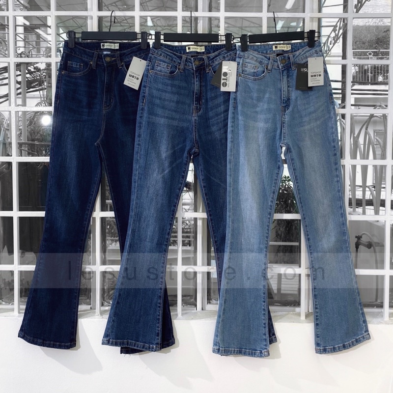 ẢNH TỰ CHỤP Quần Jeans Loe Trơn dài 90cm