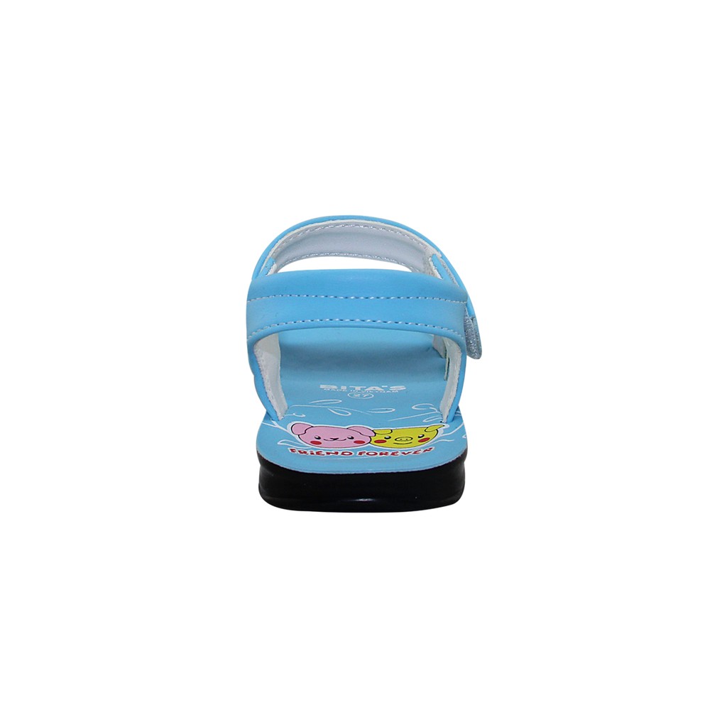 Sandal bé gái - SENGI.34 - Xanh biển -  đế bằng