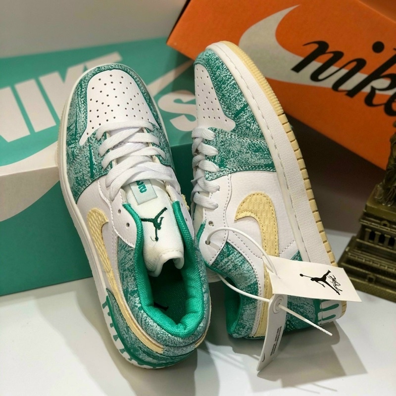 Giày Jordan 1 xanh icream thấp chất đẹp giá rẻ Fullbox | BigBuy360 - bigbuy360.vn