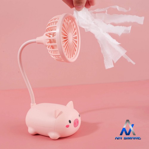 Quạt Mini Tích Điện Để Bàn Tiện Lợi Pin Khoẻ , Quạt Mạnh Hình Thú Dễ Thương | BigBuy360 - bigbuy360.vn
