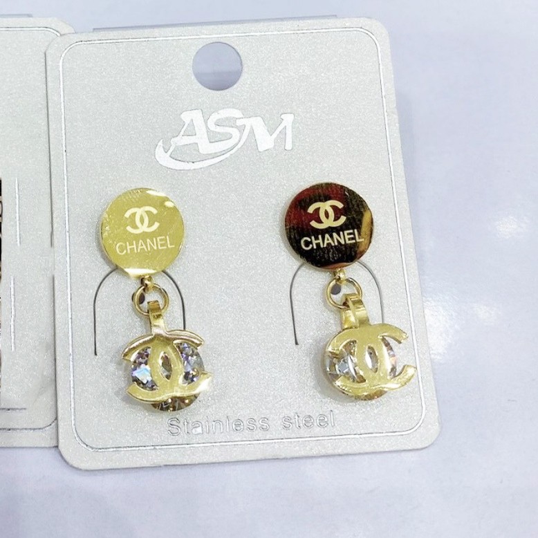 Bông Tai Tòn Ten Thép Titan Ko Han Rỉ TT 3733