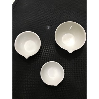 Bát sứ đáy bằng có mỏ 62ml, 93ml, 154ml - Jipo/Tiệp Khắc