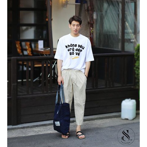 Không yêu trả dép bố về -  áo thun full size
