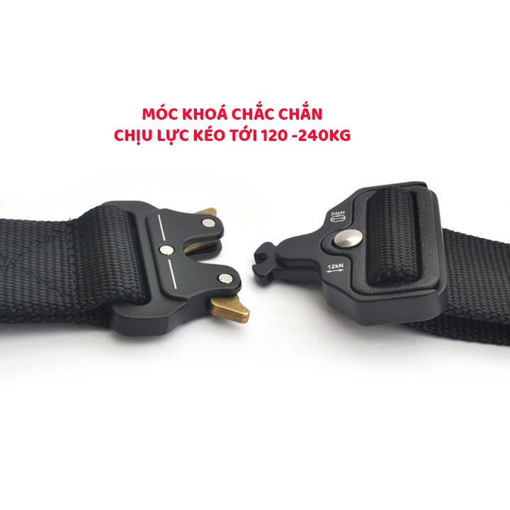 Thắt Lưng Nam Vải Dù - Dây Nịt Vải Dù Quân Đội - Dây Lưng Vải Nam Dài 125 cm, rộng 3.8 cm